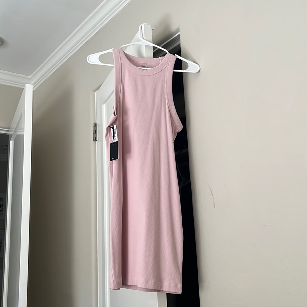 Aritzia TNA tank dress in pink NWT
